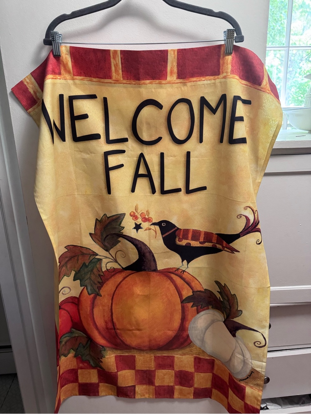 Bundle 4 $10 items for $30 Welcome Fall Autumn Pumpkin & Crow Harvest Flag
